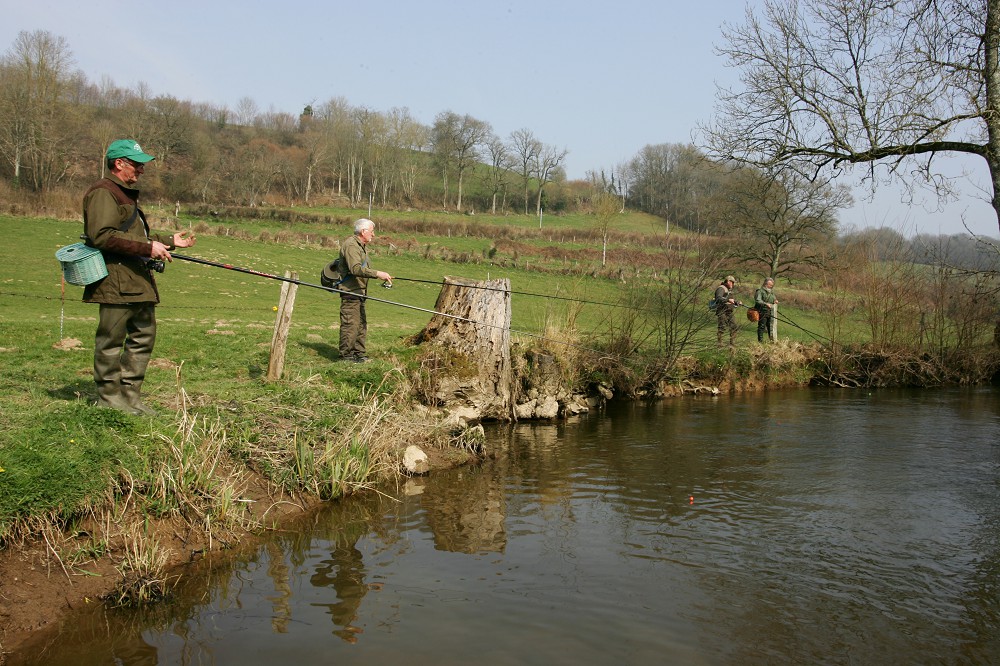 Pecheurs sur le Bassin de la Druance Natura 2000