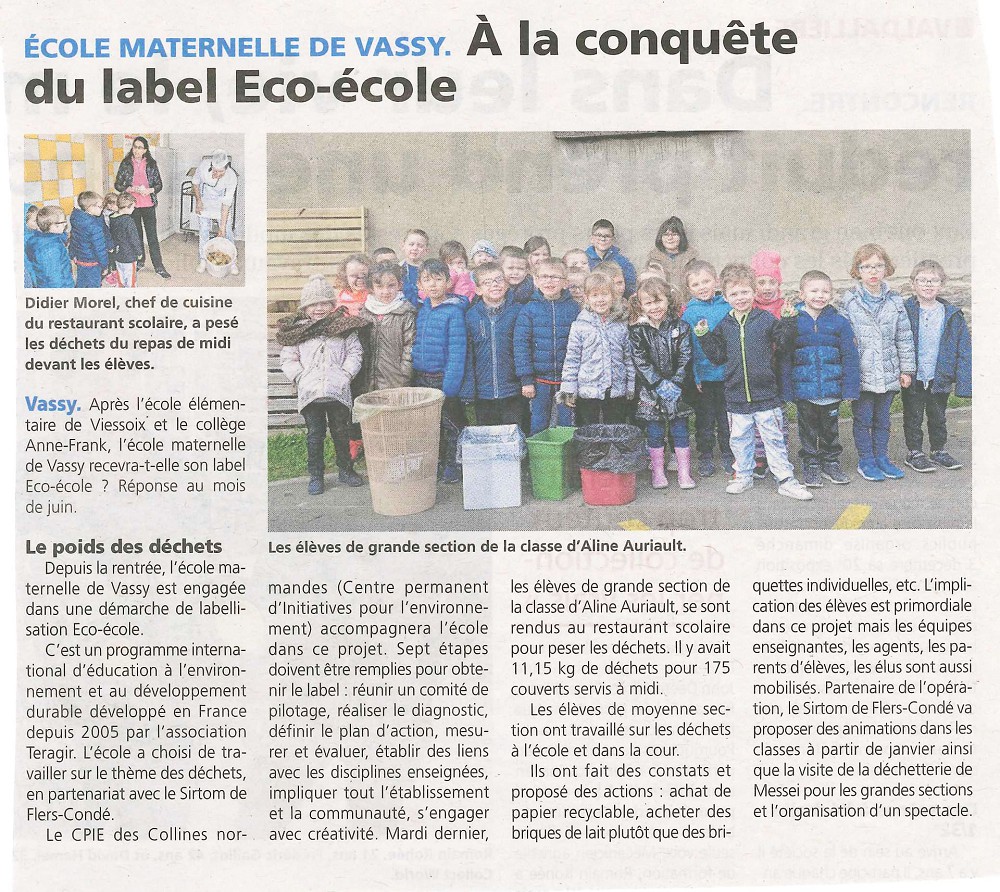 Eco-ecole de Vassy - La Voix Le bocage 2018