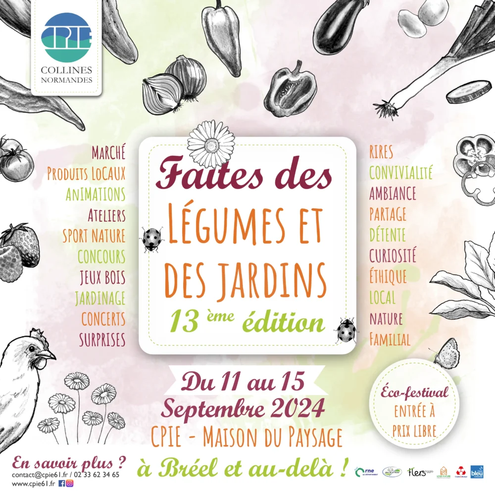 Faites des légumes et des jardins du 11 au 15 septembre 2024, CPIE - Maison du Paysage, à Bréel et au delà. Eco-évènement à prix libre