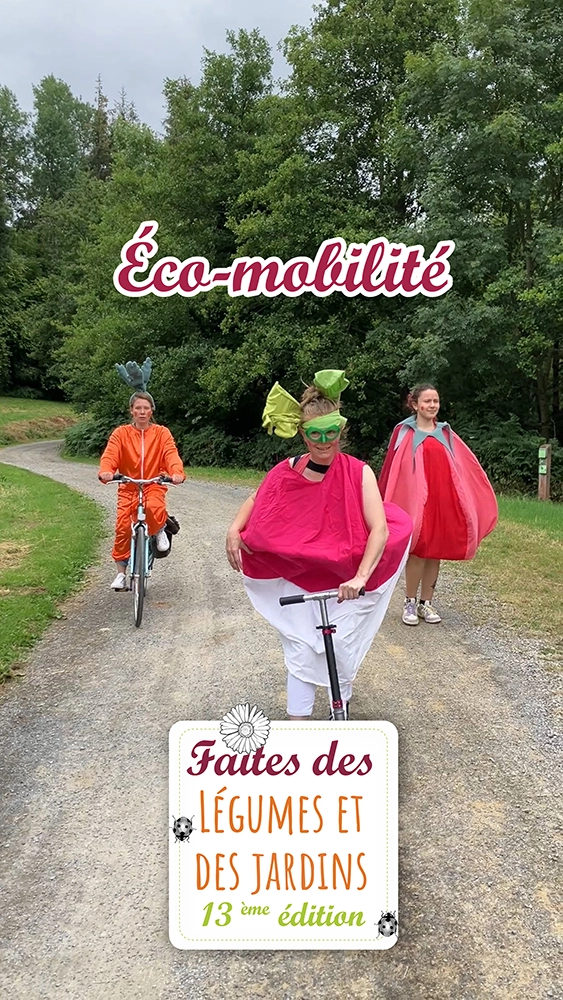 éco-mobilité à la Faites des légumes et des jardins